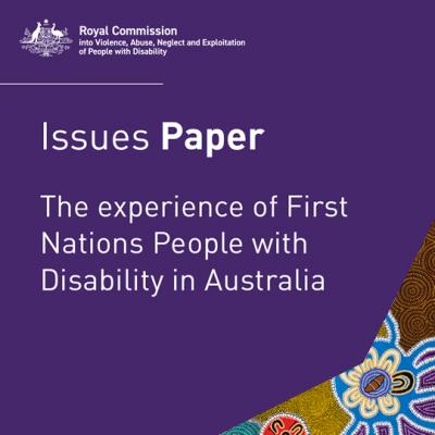 First Nations People with Disability issues paper thumbnail