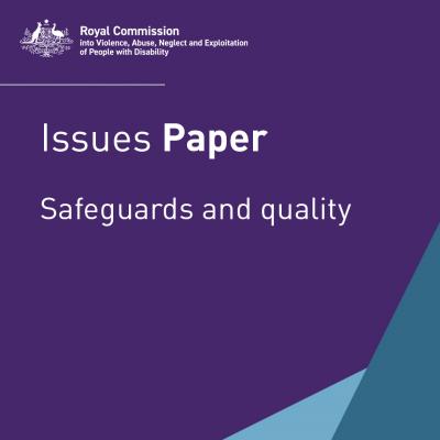 Issues paper - Safeguards and quality