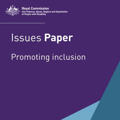 Issues paper - Promoting inclusion