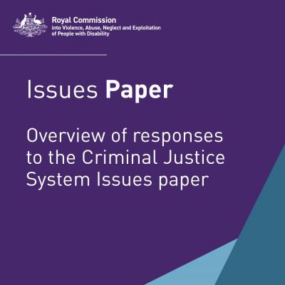 Overview of responses to the Criminal Justice System Issues paper
