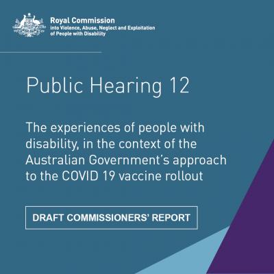 COVID-19 vaccine strategy and roll-out for people with disability ‘seriously deficient’ – draft report 