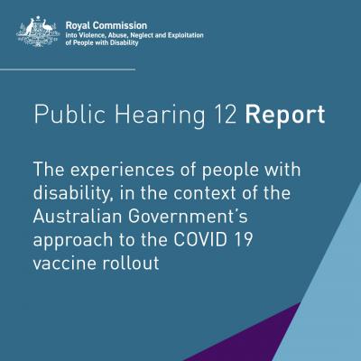 Report - Public hearing 12