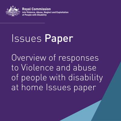Royal Commission told that people with disability experience high rates of violence and abuse at home