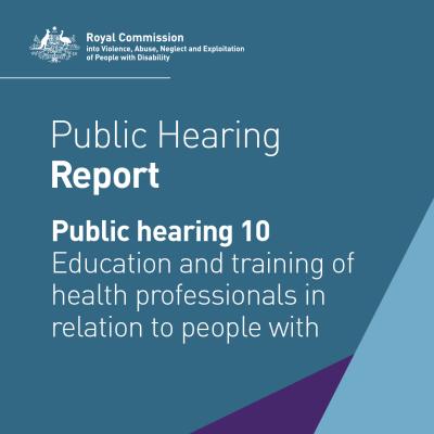 Greater training needed for health professionals caring for people with cognitive disability
